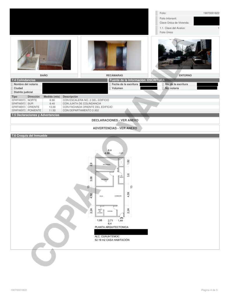 Formato de Avalúo Comercial Crédito Hipotecario - Mi Valuador