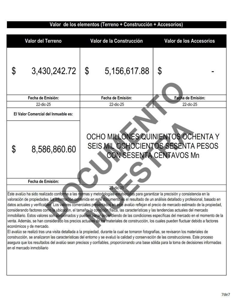 Formato Avalúo Judicial de Michoacán 7